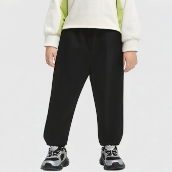 Black laminated protective functional sports trousers