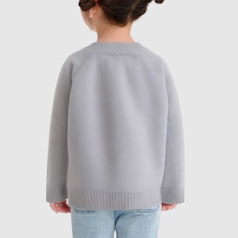 Elegant beaded embellished knitted sweater